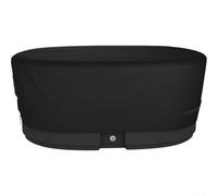 Cubierta de piscina fría para exteriores, impermeable, tela Oxford, protector de bañera de hielo, resistente al viento, con cordón negro (73 x 26 x 18 pulgadas)