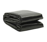 vidaXL Cubierta de piscina rectangular PE negro 1000x600 cm