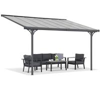 Cubierta de policarbonato para terraza Nevada 3,05 x 4,36 m CoverTech antracita