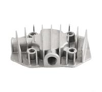 Cubierta de refrigeración de metal con accesorios de aluminio para reemplazo de culata de compresor de aire en sistemas de conducción neumática