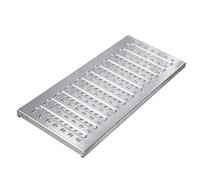 Cubierta de rejilla de drenaje de acero inoxidable 304 resistente a la corrosión, placa de drenaje antideslizante para entrada, jardín, patio, acera (40 cm)
