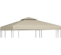 Cubierta de repuesto de cenador 310 g/m² beige 3x3 m