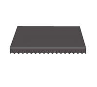 Cubierta de repuesto de vinilo de poliéster resistente a la intemperie para patio, terraza y balcón, color gris, 11.5x8ft / 350 x 250 cm, refugio duradero para exteriores incluido