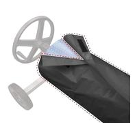 Cubierta de rodillo de carrete de manta solar para piscina para proteger contra las inclemencias del tiempo y apoyar el mantenimiento de la temperatura del agua de la piscina (negro)