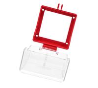 Cubierta de Seguridad del Botón Pulsador para Parada de Emergencia | Traffic Switch, Plástico Transparente, Fácil Supervisión, Corte Rápido de Energía, Instalación Sencilla, Uso Industrial