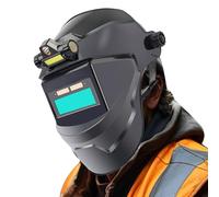 Cubierta de soldadura automática de oscurecimiento - Escudo de color verdadero de 11,02 pulgadas | Auriculares LCD PC - Máscara de soldadura solar recargable con pantalla de atenuación automática para