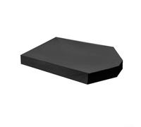 Cubierta de tela Oxford para caja de arena, impermeable, toldo en forma de barco, resistente al aire libre, caja de arena, protección para niños, mesa de juego, parasol impermeable para jardín (negro)