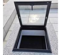 Cubierta de ventana de techo templado personalizable para techos planos inclinados, ventilación manual y luz diurna para terrazas, patios y espacios al aire libre