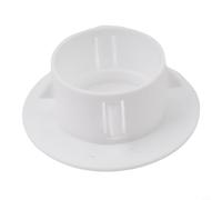 Cubierta decorativa para agujero de pared, tapa de ventilación de plástico blanco, diseño de rejilla desmontable para aire acondicionado o apertura de tubería de agua, varios tamaños, 40-100 mm, fácil