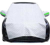 Cubierta frontal Unyqoos® de 255 x 235 cm – plegable, impermeable (lámina de aluminio + PE + tela no tejida), reflector de 32 x 30 cm, bandas elásticas y ganchos, protección contra heladas, nieve y po