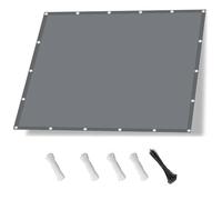 Cubierta impermeable para cenador de 5 x 5 m, color gris claro, toldo de tela de buey resistente, 95% de protección UV para patio al aire libre, balcón, Pera - Solut de repuesto