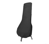 Cubierta impermeable para estufa al aire libre, resistente tela plateada 190T, protector de polvo con parte inferior elástica para jardín, patio, todo tipo de clima