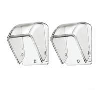 Cubierta impermeable para timbre de puerta, cubierta protectora transparente para timbre de puerta, cubierta protectora de timbre inalámbrico (2 piezas)