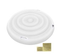 Cubierta inflable para bañera de hidromasaje con asa, protector aislado | Cubiertas antipolvo resistentes al viento de 160 cm para interiores y exteriores, hogar, apartamento, patio, piscina, viajes