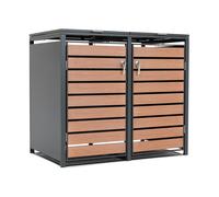 Cubierta para 2 cubos de basura 120l o 240l Bremen CoverTech