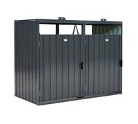Cubierta para 2 papeleras de 120l o 240l Alabama CoverTech antracita