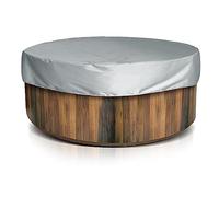 Cubierta para Bañera de Hidromasaje, Impermeable, Portátil, Redonda, Inflable, para Exteriores, Patio, Protectora para SPA, Gris