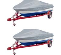 Cubierta para barco 2 unidades gris 427-488x229 cm