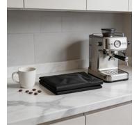 Cubierta para cafeteras 420D Oxford tela impermeable a prueba de polvo plegable cubierta protectora para máquina de café expreso 40 x 40 x 40 cm negro