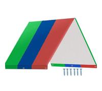 Cubierta para columpio de patio - Protector de tela Oxford 210D | Diseño de tela Oxford vibrante multicolor | Asiento de parque infantil, patio, jardín, fijación segura de tornillo