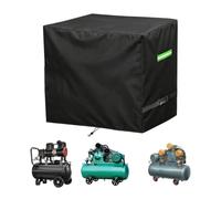 Cubierta para compresor de aire, tela Oxford impermeable, protector de | Asas verdes fluorescentes, correas de hebilla resistentes al viento, bolsa con cremallera, para sitio de trabajo al aire