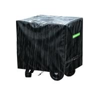 Cubierta para generador impermeable al aire libre, anti-UV, polvo, lluvia | Cubierta de compresor impermeable para exteriores, con asa y hebilla, para exteriores, patio, todas las estaciones, jardín