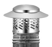 Cubierta para manguera de techo, cubierta de chimenea de acero inoxidable, cubierta de lluvia para chimenea de techo al aire libre, gran herramienta de protección para todo tipo de campanas de asp