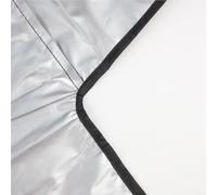 Cubierta para parrilla de barbacoa integrada para exteriores, hecha de tela Oxford 210D, impermeable, resistente al polvo con parte inferior elástica para mantener la parrilla cubierta (32 x 26 x 24