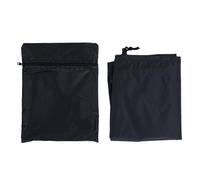 Cubierta para parrilla redonda pequeña, cubierta para parrilla de barbacoa de poliéster a prueba de lluvia, soporte eléctrico a prueba de viento y polvo, cubierta portátil para