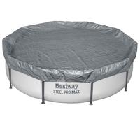 Cubierta para piscina Bestway, diámetro 3,05 m, redonda, de poliéster, color gris