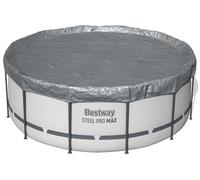 Cubierta para piscina Bestway, diámetro 3,66 m, redonda, de poliéster, color gris