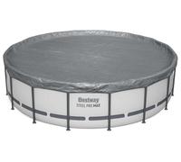 Cubierta para piscina Bestway, diámetro 4,88 m, redonda, de poliéster, color gris