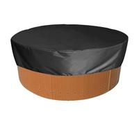 Cubierta para piscina, tapa plegable de tela Oxford para bañera | Protección contra la lluvia y el polvo 210D resistente, fácil de plegar, protector circular de varios tamaños para bañeras de