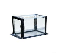 Cubierta para plantas de jardinería, refugio impermeable para plantas de jardín, cubierta de película transparente de PVC impermeable para invernadero de jardín pequeño, tienda de campaña sin soporte