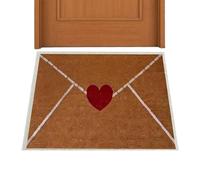 Cubierta para puerta de San Valentín, alfombra de bienvenida, alfombra de bienvenida, base con bienvenida, decorativa en el umbral frontal, propietarios de viviendas, parejas, familias, apartamentos