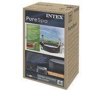 Cubierta Para Spa Gris Oscuro 211 X 211 Cm Pvc Y Pu Intex