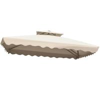 Cubierta para techo, algodón sintético duradero, fácil instalación, color beige, 2,5 m², modelo de 8 listones