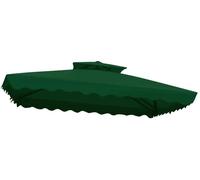 Cubierta para techo, algodón sintético duradero, fácil instalación, color verde oscuro, tamaño 2.5 metros cuadrados, estructura de 8 varillas