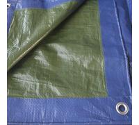 Cubierta para techo de 4x6 metros - verde-azul - impermeable - para protección