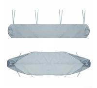 Cubierta para toldo de tela Oxford 300D, resistente al agua y al polvo, protección de almacenamiento de invierno, adecuada para toldos manuales de terraza y jardín gris