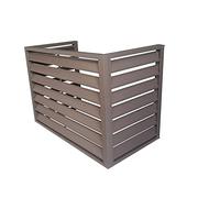 Cubierta para unidad de CA de aluminio marrón pesada, protección antirrobo para condensadores de aire centrales de interior y exterior, resistente a la intemperie, ajuste seguro