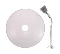 Cubierta Parasol de Acero Inoxidable Brazo Curvo de 12 Pulgadas | Diseño Resistente Corrosión, Acabado Cepillado Metálico, Compatible Portalámparas E26 y E27 para Uso en Calles y Patios