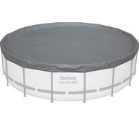 Bestway Cubierta para Piscina Ø4,88 m Redondo Poliéster Gris