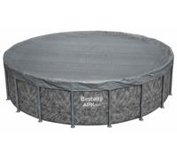 Bestway Cubierta para Piscina Ø5,49 m Redondo Poliéster Gris