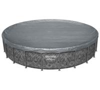 Bestway Cubierta para Piscina Ø6,71 m Redondo Poliéster Gris