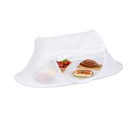 Cubierta protectora comida Campana cubrealimentos Tapo protector fruta blanco