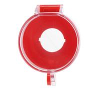 Cubierta Protectora de Botón Pulsador ABS Roja para Interruptor | Uso Versátil, Protección contra Pulsaciones Accidentales, Instalación Sencilla en Botón de Pared y Mesa
