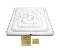 Cubierta Protectora Hinchable - Cojín Anti-UV Cortaviento - Aislante Térmica Cuadrada Plegable Con Asa Inflable,Protección contra Polvo Lluvia y Manchas para Patio y Jardín