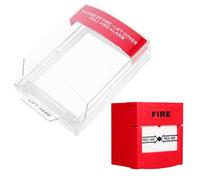 Cubierta Protectora para Botón de Alarma Manual contra Incendios | Plástico Rojo, Cobertura Total Resistente al Agua, Instalación Fácil para Interruptor Manual y Seguridad