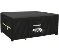Cubierta protectora para muebles de jardín, resistente al invierno, tela Oxford 420D, funda para muebles de jardín de 250x210x90 cm, cubierta para mesa con orificios de ventilación, impermeable y resi